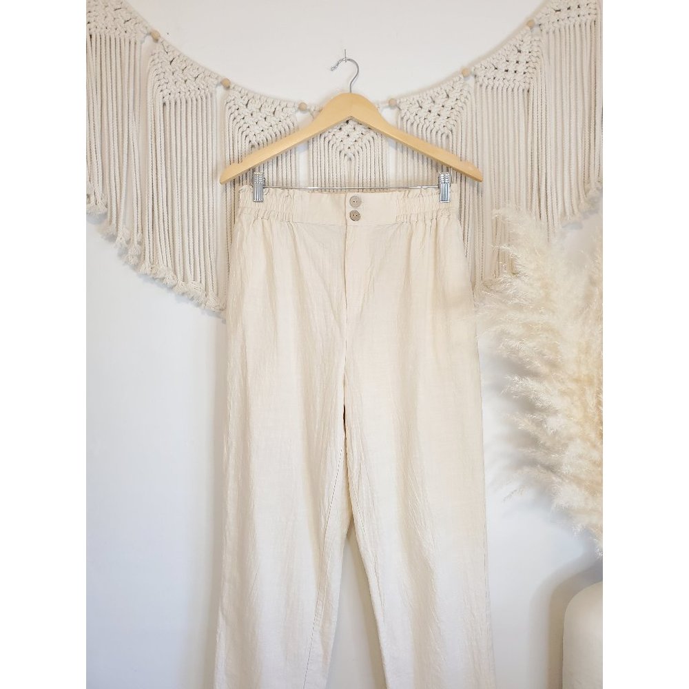 Very J Boutique Neutral Straight Pants M - Picture 1 of 7